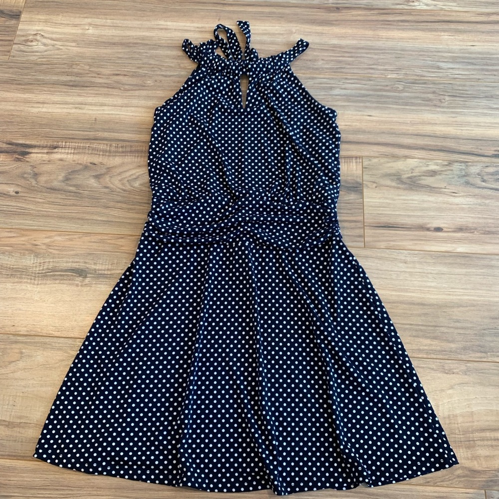 Polka dot work dress